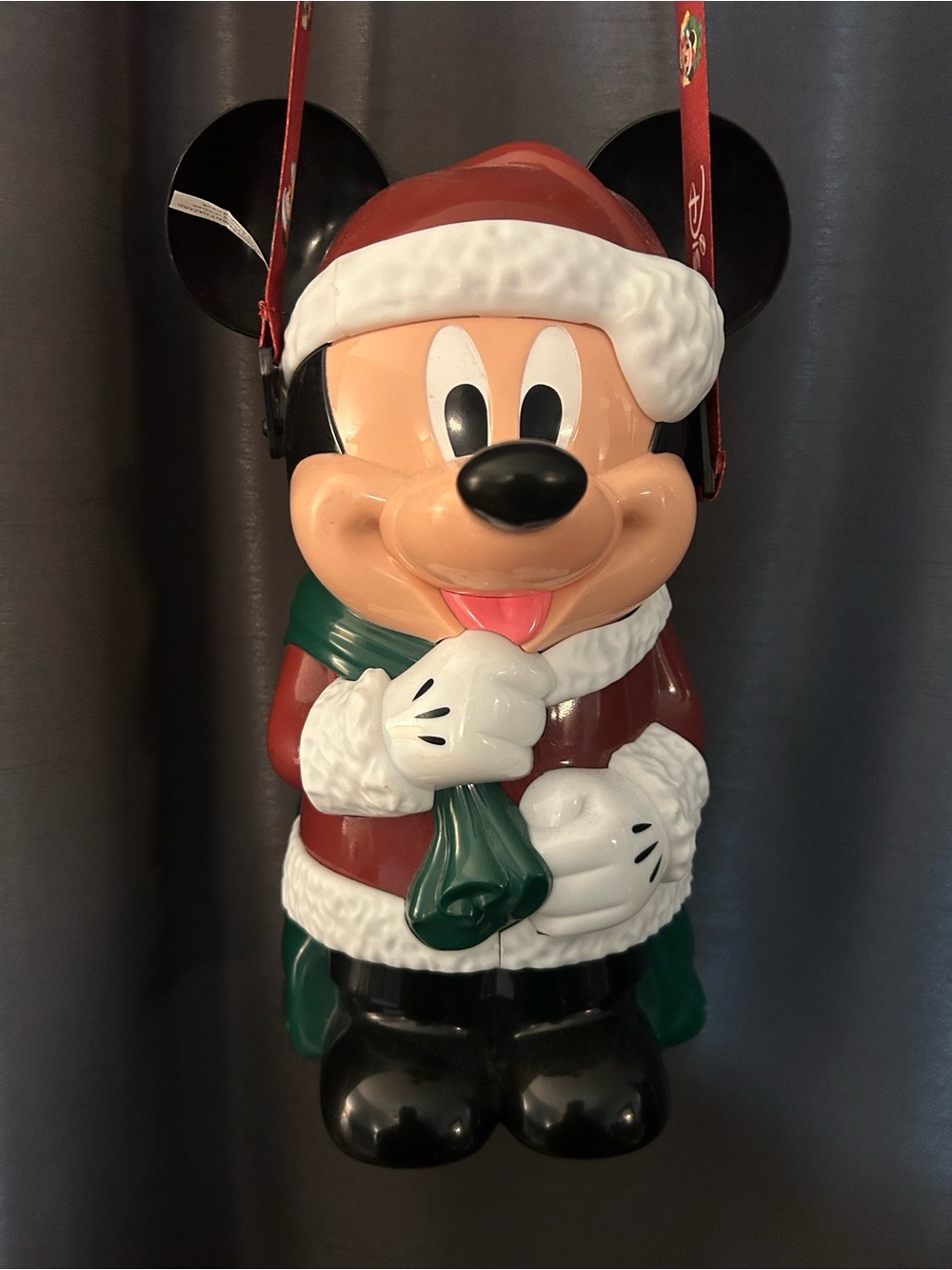 Disney Mickey Mouse Holiday Bucket - Red, Green & White